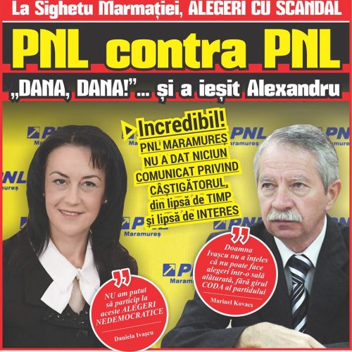 La Sighetu Marmației, ALEGERI CU SCANDAL. PNL contra PNL.”DANA, DANA!”  … și a ieșit Alexandru