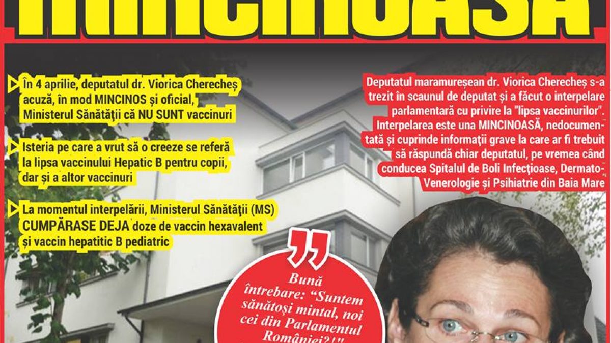 Dr. Viorica Cherecheș, DEPUTAT de Maramureș a făcut prima INTERPELARE MINCINOASĂ