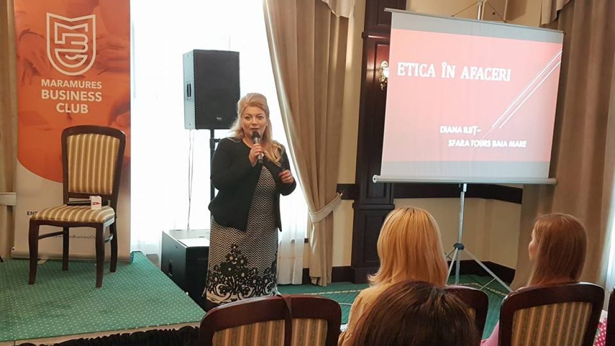 VIDEO. Maramureș Business CLUB – Afaceri la feminin. Diana Iluț – Etica în afaceri – Sfara Tours Baia Mare