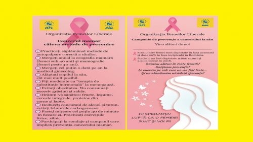 Femeile liberale din Maramureș, implicate în campania de prevenție a cancerului la sân