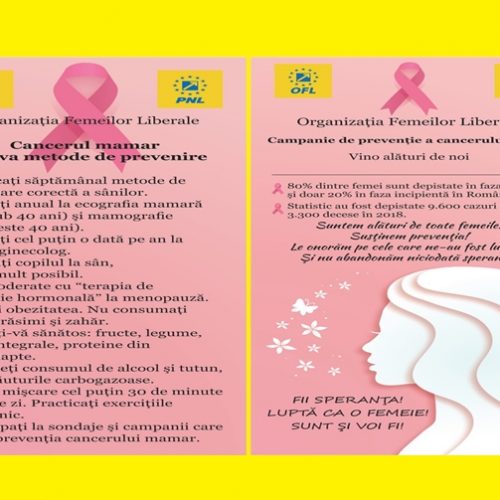 Femeile liberale din Maramureș, implicate în campania de prevenție a cancerului la sân