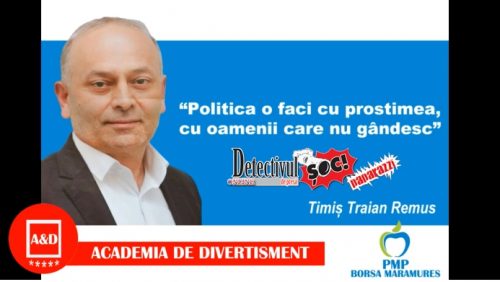 Ascultați-l pe acest IMPOSTOR politic, Remus Traian Timiș din Borșa, care ne face PROȘTI crezând că nu vom afla niciodată