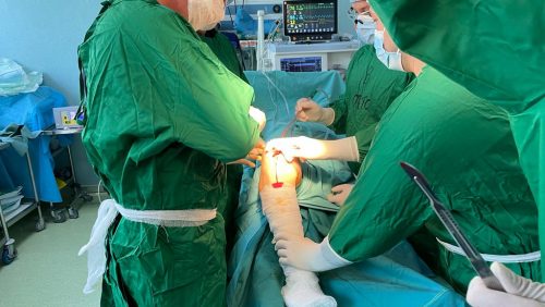 PREMIERE MEDICALE. Un BĂRBAT și o FEMEIE din Maramureș au fost operați de artroplastie de genunchi cu proteze totale la Spitalul Județean Baia Mare
