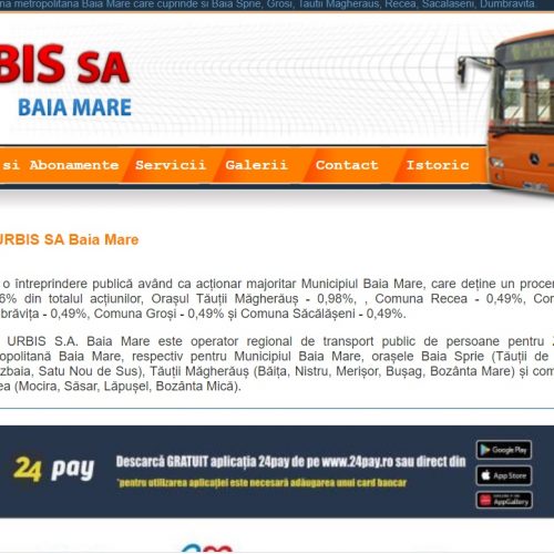 LICITAȚIE cu strigare la URBIS Baia Mare pentru DOUĂ autobuze Mercedes