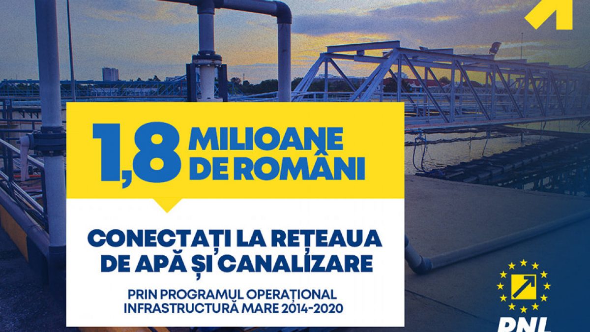 1,8 milioane de români, conectați la rețeaua de apă și canalizare