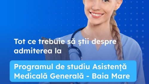 PREMIERĂ. UMF Iuliu Hațieganu Cluj-Napoca va organiza în premieră examen de admitere în ciclul universitar de licență, sesiunea septembrie 2023, la programul de studiu Asistență medicală generală cu centrul de pregătire la Baia Mare