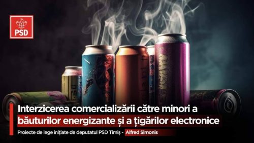 Gabriel Zetea, PSD: Comercializarea băuturilor energizante și a țigărilor electronice – INTERZISĂ MINORILOR!
