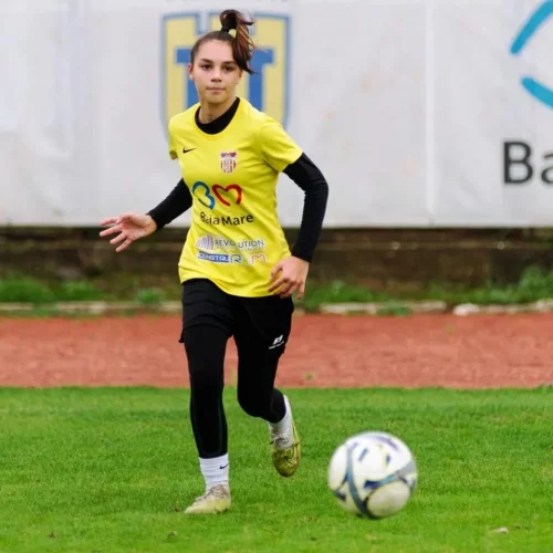 Cândea Andreea, jucătoarea ACS Fotbal Feminin Baia Mare, convocată în Echipa Națională U15