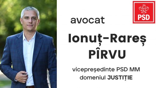 Ionuț Pîrvu este vicepreședintele PSD Maramureș pe Domeniul Justiție!