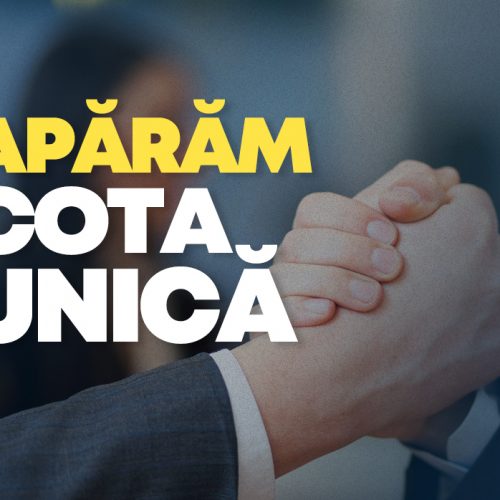 PNL: Apărăm cota unică