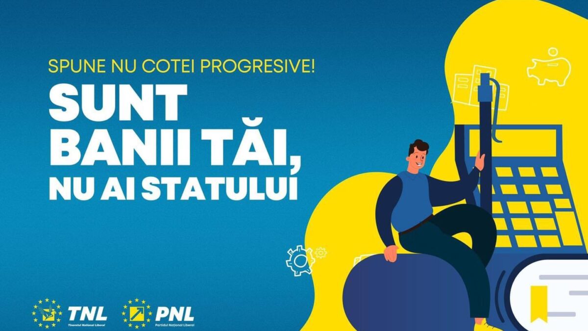 „Susținem cota unică, spunem «nu» impozitului progresiv” – Călin Bota, deputat PNL