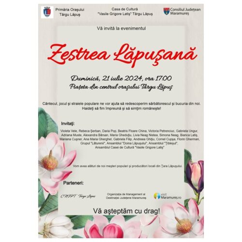 Zestrea Lăpușană – Invitație la eveniment