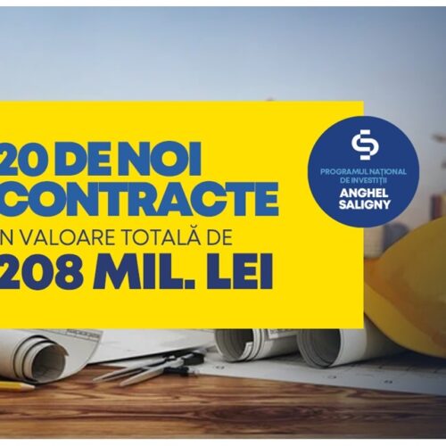 20 de NOI CONTRACTE în valoare TOTALĂ de 208 mil. de lei