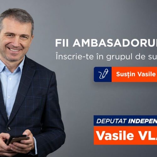 Vasile Vlașin: Voi DONA cei peste 200.000 de Euro, SALARIUL DE DEPUTAT!