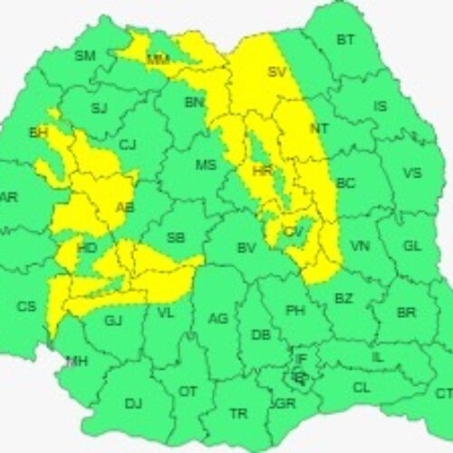 ATENȚIONARE METEOROLOGICĂ – intensificări ale vântului, polei