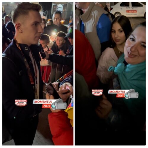 EMOȚIONANT! Mama lui GHEORGHIȚĂ de la FCSB, după gard, printre fani: “Lăsați-mă să-mi pup fiul. Andrei, ne vedem acasă, mami, da?”