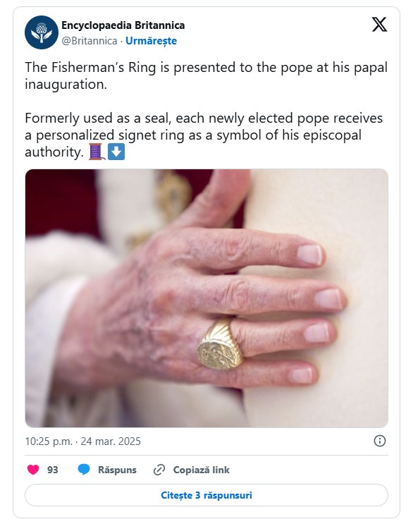 Captura-de-ecran-2025-04-23-104326 De ce inelul cu sigiliul Papei Francisc este distrus după moartea sa