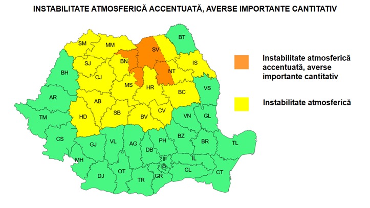 1000152933 Avertizare meteo de ultimă oră: furtuni puternice și ploi torențiale în mai multe județe ale țării