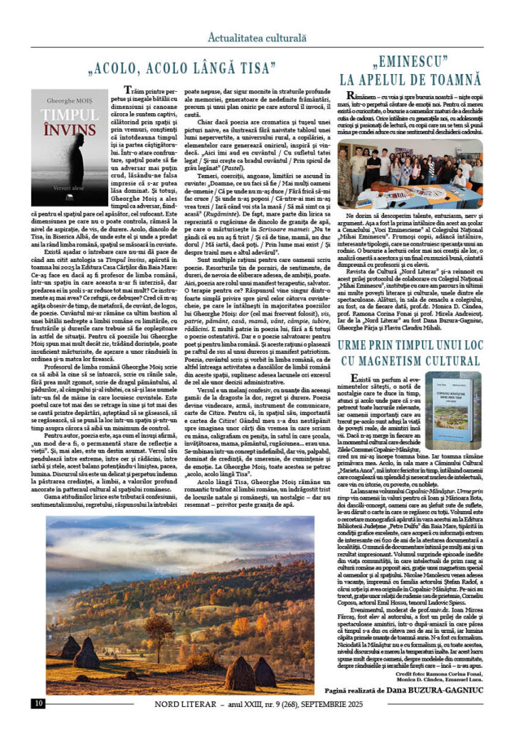 10-724x1024 A apărut „Nord Literar” nr. 268 – douăzeci de pagini de literatură, reflecție și spirit critic românesc