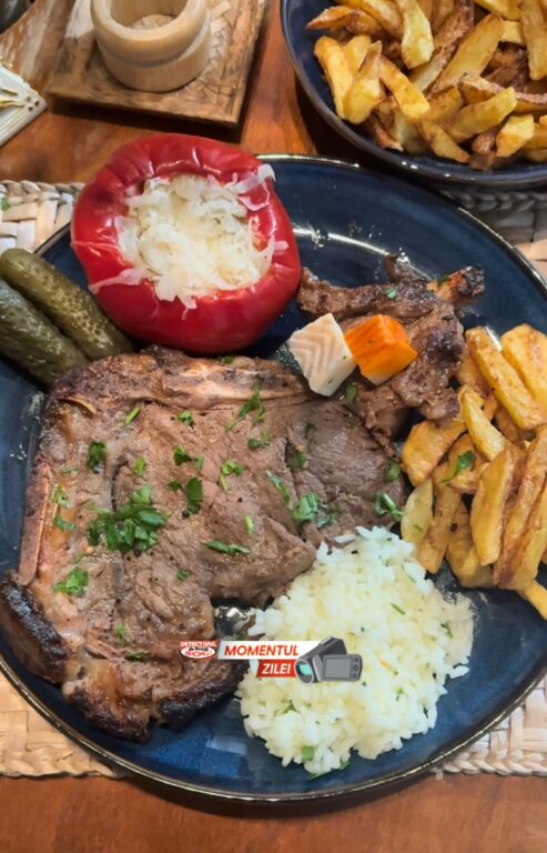 1000174265-493x768 VIDEO. Steak de VITĂ de la Carmangeriile Dalia din Baia Mare, pe PIATRĂ. Secretul Detectivului constă într-un produs… NU ungeți piatra cu… Cât timp am încins piatra?