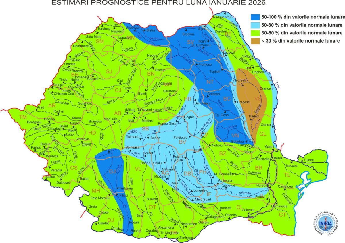 615271077_1300754312093368_439067398208902130_n-1200x846 Avertisment hidrologic pentru ianuarie 2026: debite mult sub normal pe majoritatea râurilor