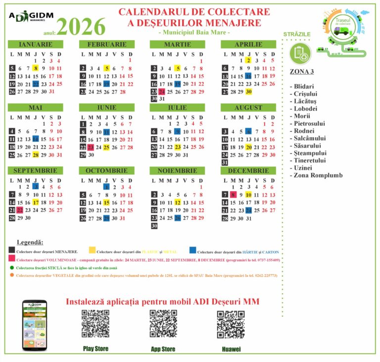 zona-3-2026-768x731 Program nou de colectare a deșeurilor în Baia Mare schimbări aplicabile din 1 ianuarie 2026