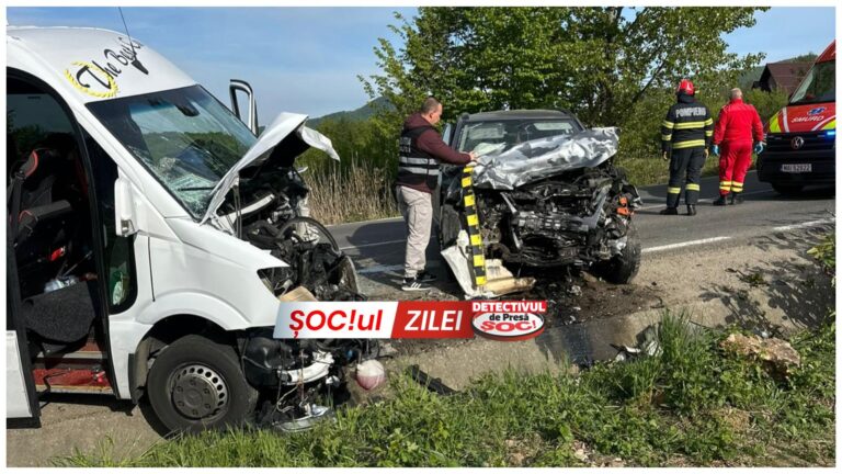 IMG-20260428-WA0009-768x432 ȘOC!ul ZILEI. Accident pe DJ184, 13 victime după impactul dintre un autoturism și un microbuz